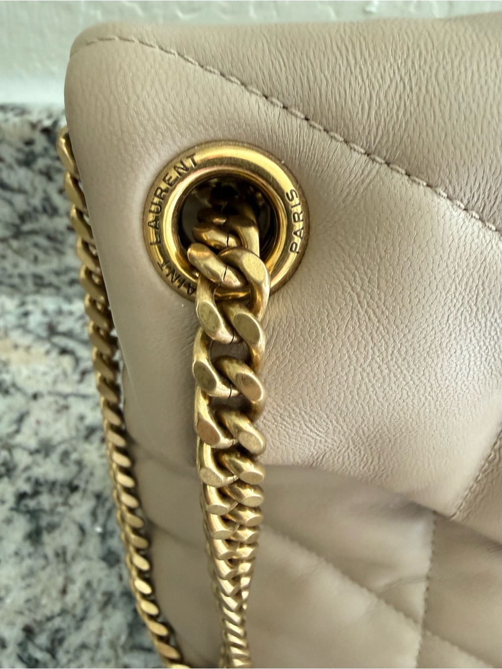 Authentic YSL Saint Laurent Quilted Small LouLou puffer bag - Picture 2 of 13